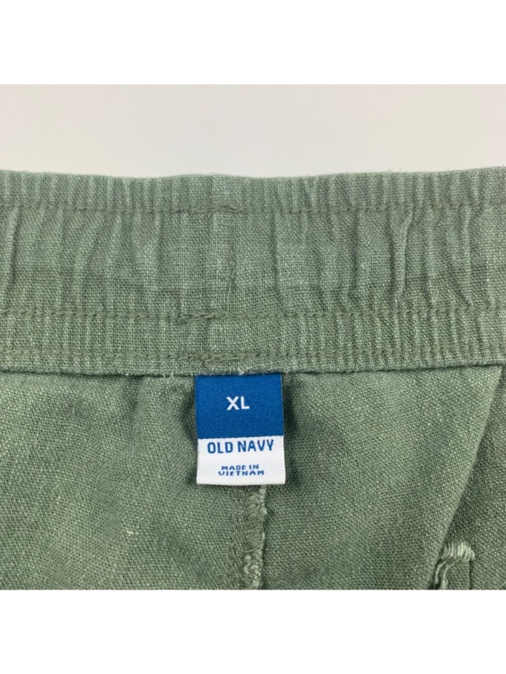 Old Navy Arugula Linen Blend High Rise Pull On Shorts XL - Picture 3 of 5